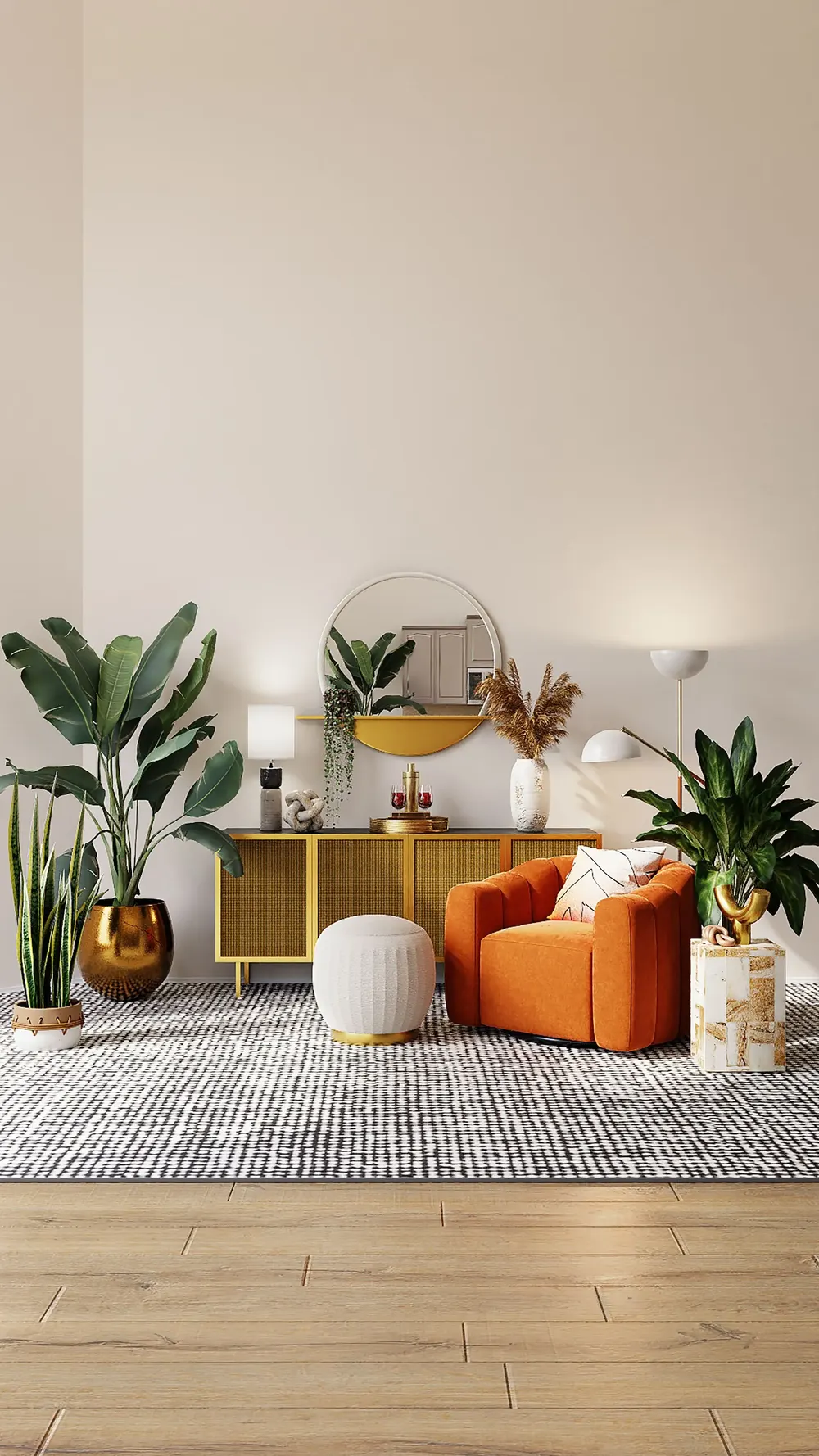 Luxury Living Design — modern living space